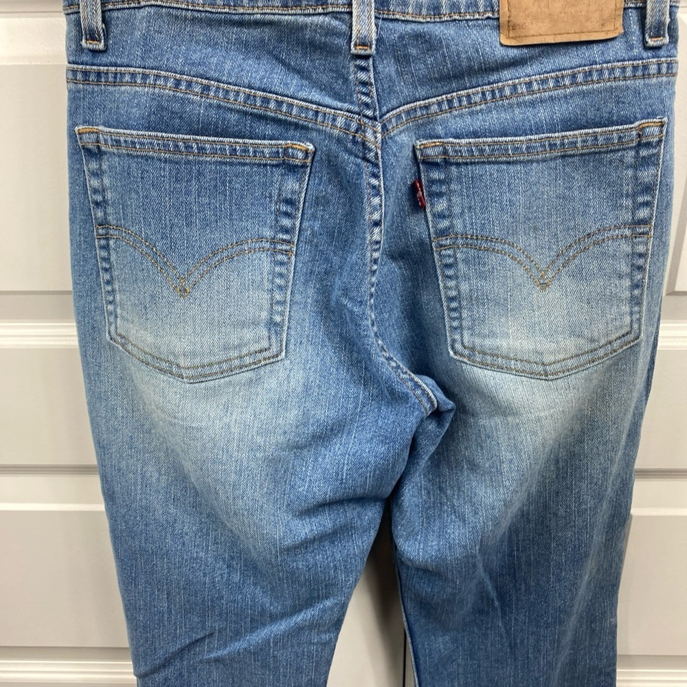 Vintage Levi's Women's Jeans 515 Boot Cut Denim Blue Light Wash Low Rise Y2K 8M - Picture 5 of 8